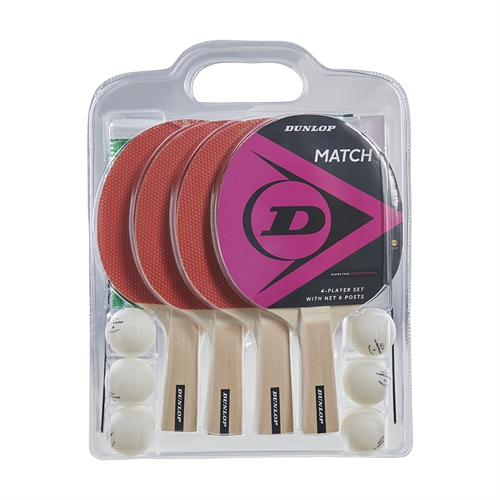 Dunlop Match 4 Player Bordtennisbat sæt